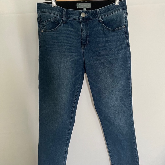 Wit & Wisdom Women’s Ab-Solution Raw Hem Ankle Skinny Jeans, Size 10 - Picture 1 of 3
